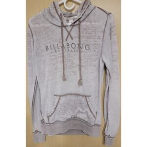 Billabong Australia hoodie womens size 8 grey lightweight surf